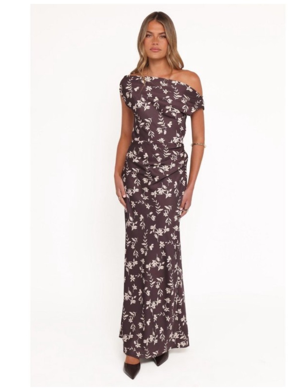 One-Shoulder Floral  Zafira Dress